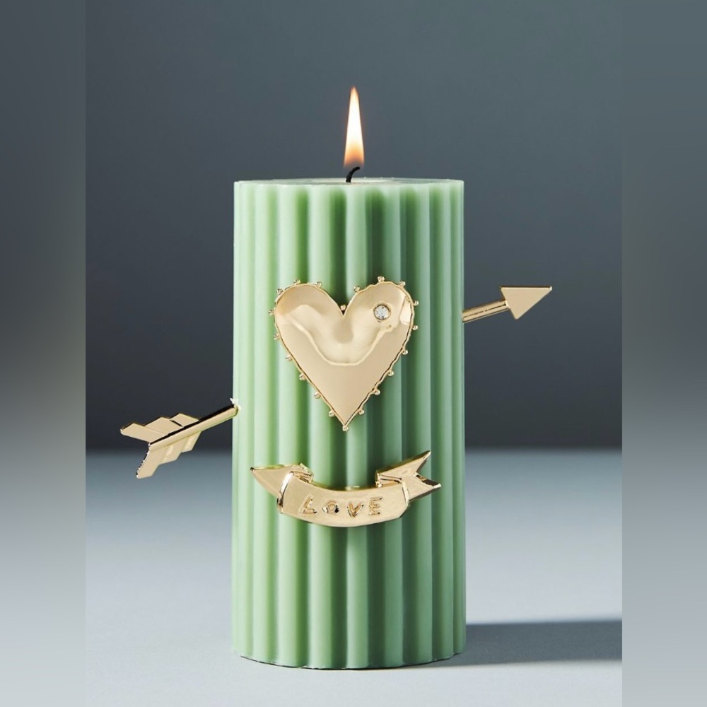 Gold Heart Candle Charm - Anthropologie - NWT
